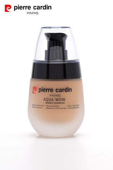 Pierre Cardin Aqua Wow Mineralli Su Bazlı Fondöten Tan Skin with Beige Warm