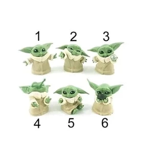 Mini Baby Yoda Figür 6 Adet