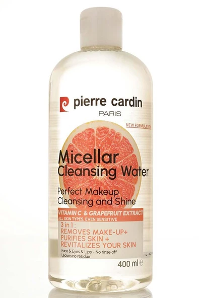 Pierre Cardin Gently Cleansing Micellar Water with Pink Grapefruit & Vitamin C - Makyaj Temizleme Suyu 400 ml