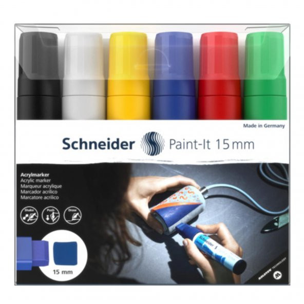 Schneider 310 Paint-it 15 mm 6lı Akrilik Marker Kalem Set-1(120396)