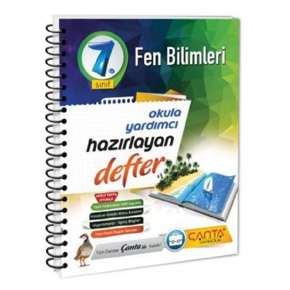 Çanta Yayınları 7. Sınıf Fen Bilimleri Hazırlayan Defter