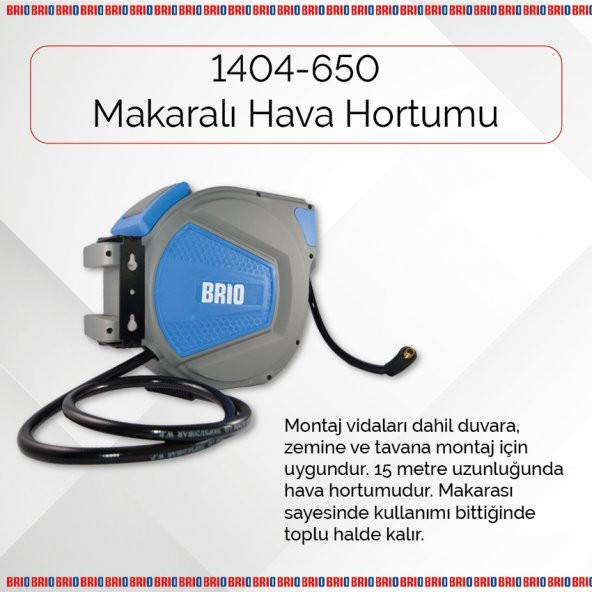 Brio Hava Hortumu Makaralı 15 M + 1 M 8X12 MM - 2
