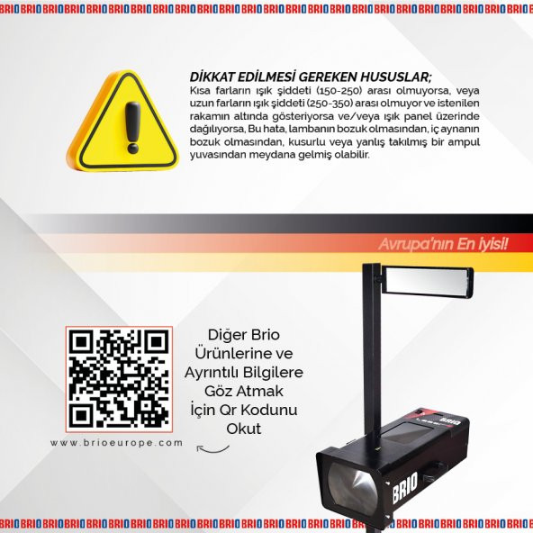 Brio Far Ayar Cihazı Lazerli Dijital Gösterge - 6