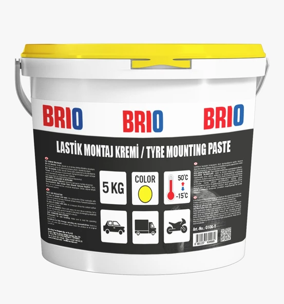 Brio Lastik Montaj Kremi Sarı 5 Kg - 2