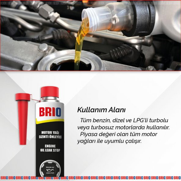 Brio Motor Yağ Sızıntı Önleyici 300 Ml - Resim 3