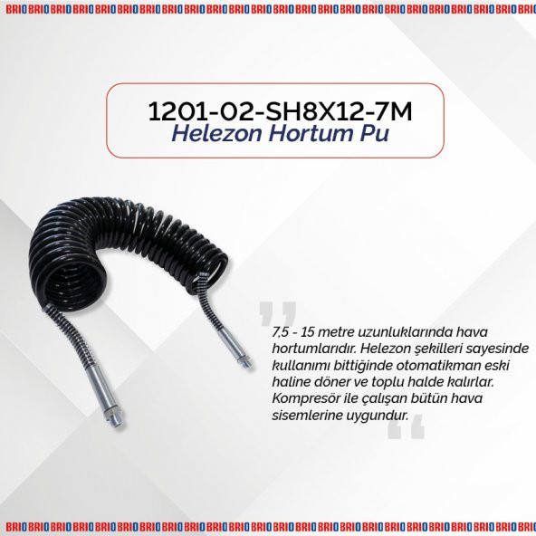 Brio Helezon Hortum Pu 8X12-7,5M - 2