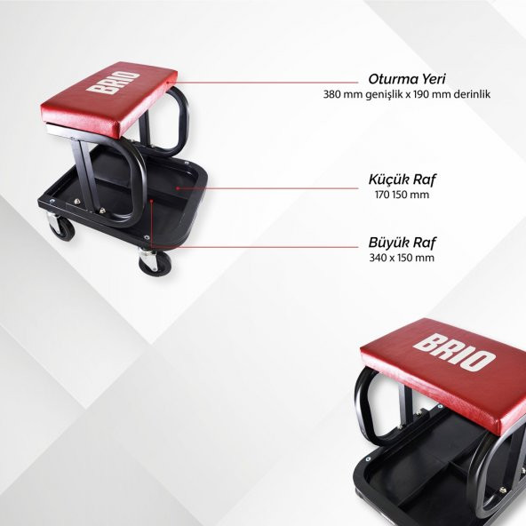 Brio Tamirci Sandalyesi Tamirci Taburesi - 5