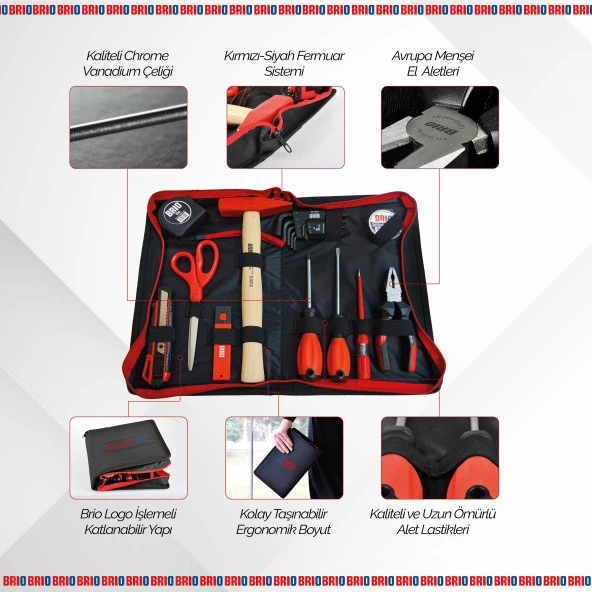 Brio Takım Çantası Pro Home Dolu - Resim 4