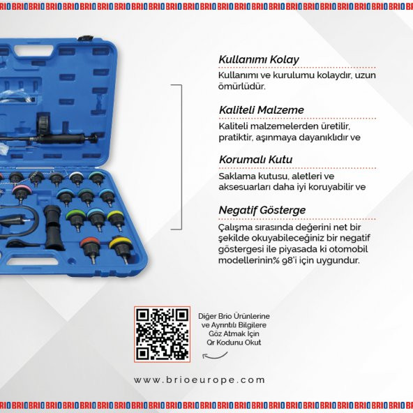 Brio Radyatör Test Cihazı 27 Parça - 6