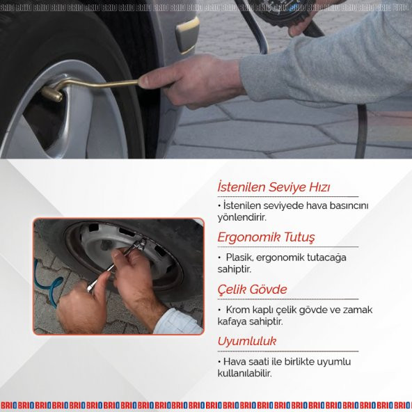 Brio Lastik Hava Jakı Kaplinli - 3