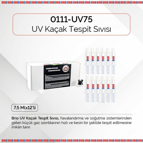 Brio Uv Kaçak Tespit Sıvısı Kaçak Arama 7,5 Ml 12 Li - Resim 2