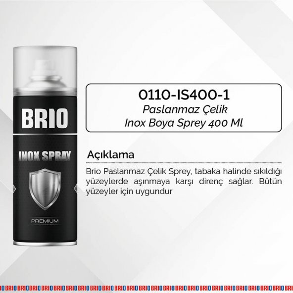 Brio İnox Sprey 400 Ml Açık Renk - 2