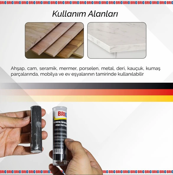 Brio Epoksi Metal Yapıştırıcı Macun 57 Gr - Resim 4