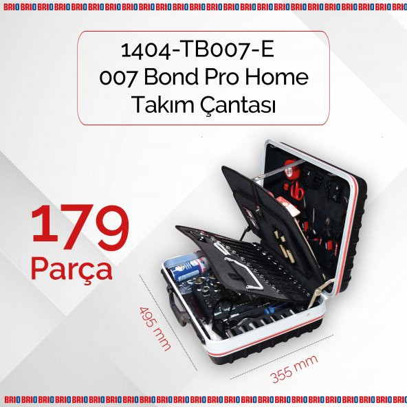Brio Takım Çantası 007 Bond Pro Home 179 Parça - 2