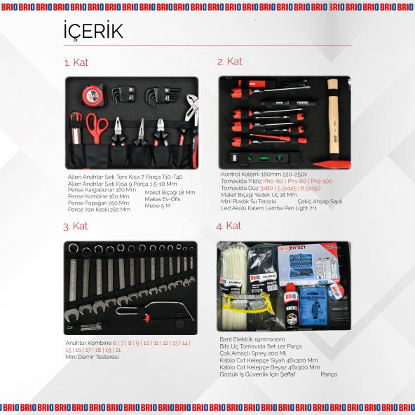 Brio Takım Çantası 007 Bond Pro Home 179 Parça - 3