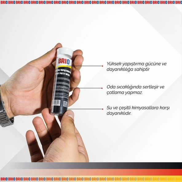 Brio Epoksi Metal Yapıştırıcı Macun 57 Gr - Resim 3