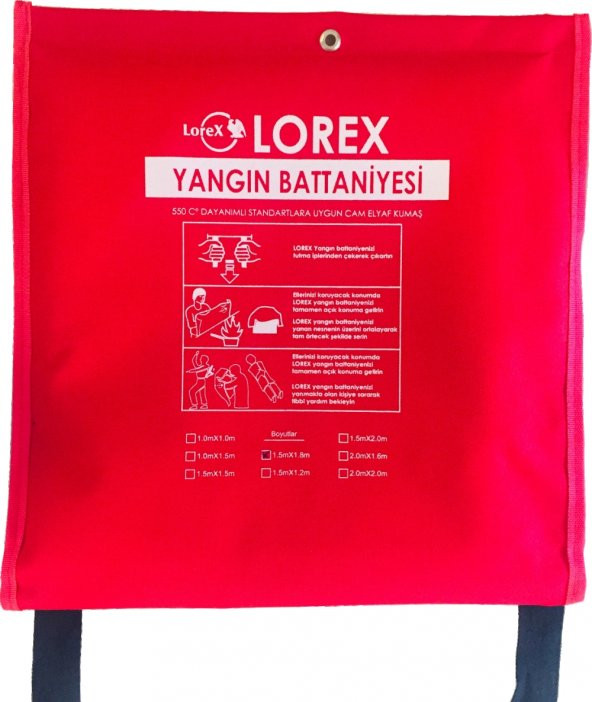 LOREX LR-FB1518C Çantalı Yangın Söndürme Battaniyesi
