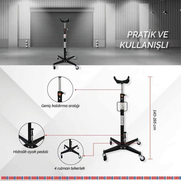 Brio Dikey Şanzıman Krikosu 500 Kg - 3