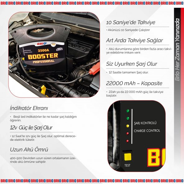 Brio Akü Takviye Cihazı 12V 2500A - 4