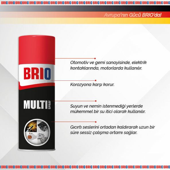 Brio Çok Amaçlı Sprey All in One Multi Spray BR-40 400 Ml - 4