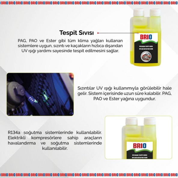 Brio Uv Kaçak Tespit Sıvısı 250 Ml - 4