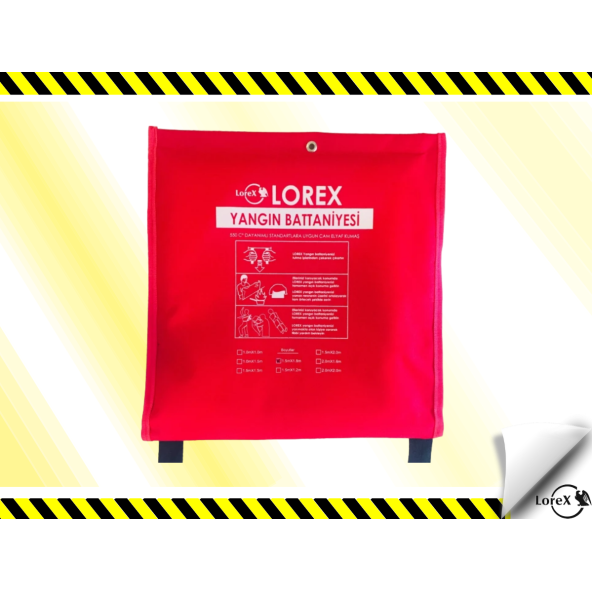 LOREX LR-FB1518C Çantalı Yangın Söndürme Battaniyesi