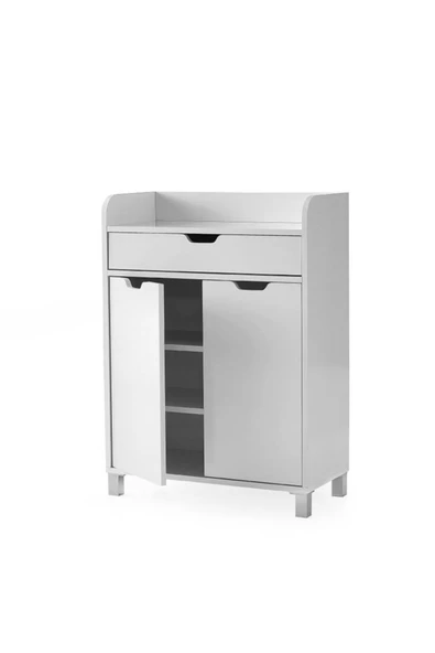 Ekonomik Çekmeceli Ayakkabılık Çok Amaçlı Dresuar Dolap - 4