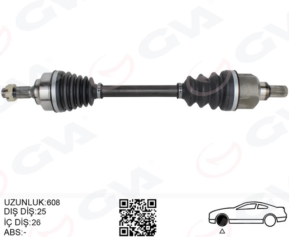 KOMPLE AKS SOL ON PSA 307 3A/C 1.6 A-T 00-07