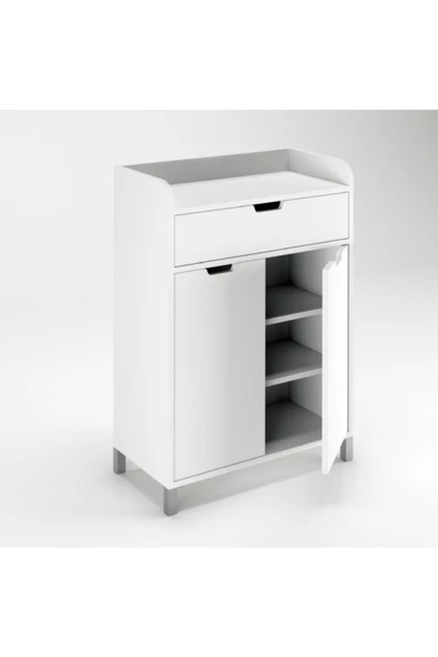 Ekonomik Çekmeceli Ayakkabılık Çok Amaçlı Dresuar Dolap - 6