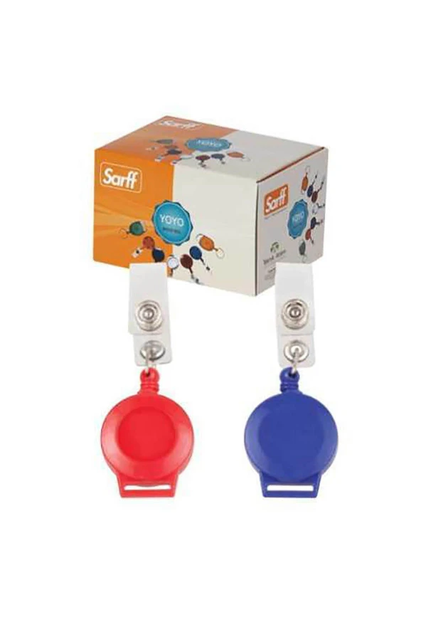 Sarff Yoyo Yuvarlak Kancalı Mavi Eko Mavi Klipsli Yoyo (25 Li Paket)