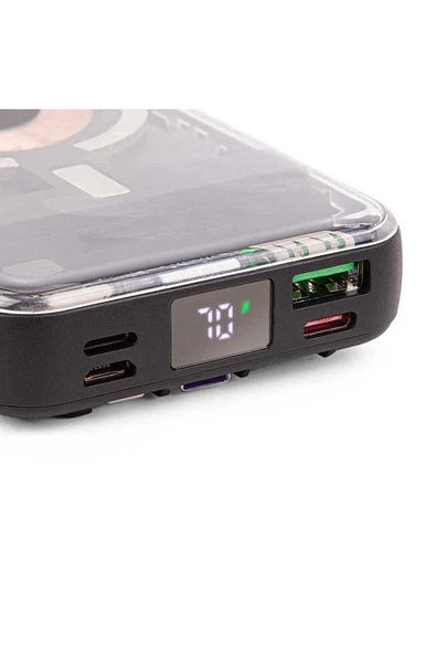 MS07 10000 MAH 22.5 WATT WIRELESS ŞARJ ÖZELLİKLİ MAGSAFE POWERBANK shpSt 1051066 - 3