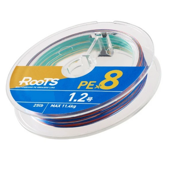 Gosen X8 Roots PE 8 Örgü Spin İp Misina 300mt Multi Color - 2