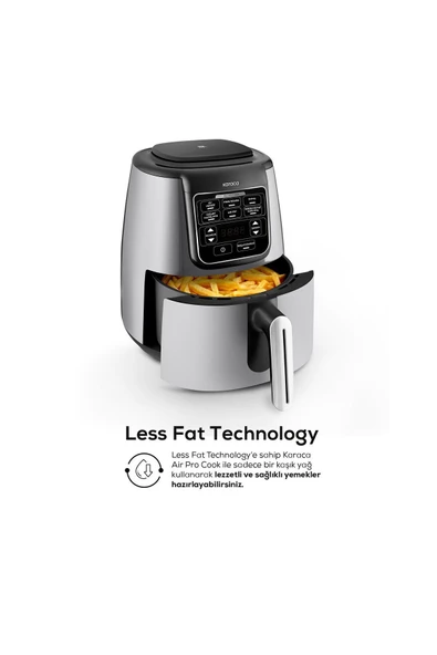 Karaca Air Pro Cook Xl 2 In 1 Konuşan Airfryer Cool Gray - 2