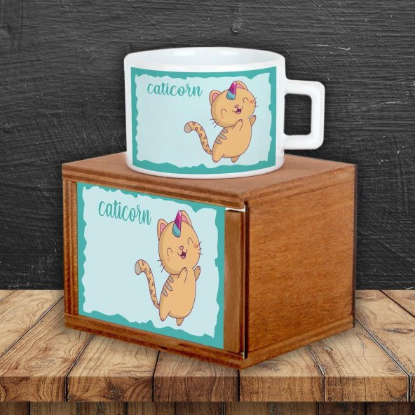 Kedi Puf Yastık Kedi Kutulu Kupa Hediye Seti - 2