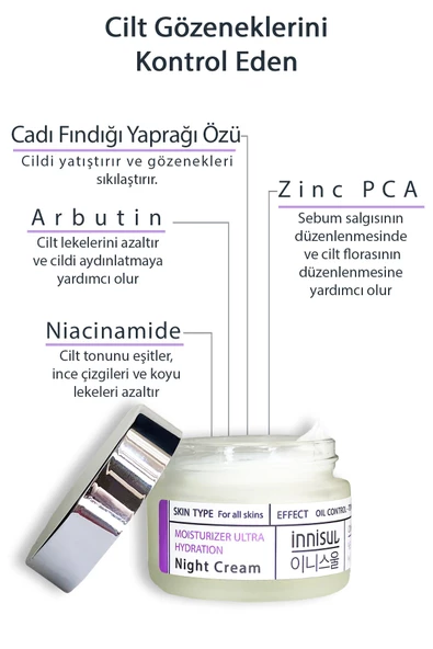 24 Saat Etkili Leke Karşıtı , Gözeneklerini Kontrol Eden Yoğun Nemlendirici Cilt Bakım Kremi 50 ml - 2