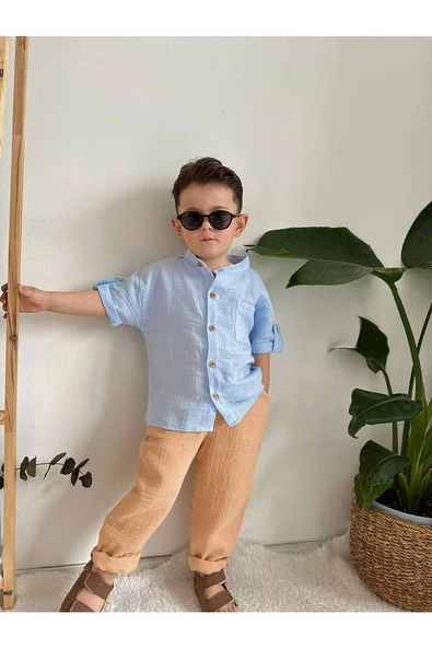 Çocuk Şort - Gömlek Takım 2-8 Yaş