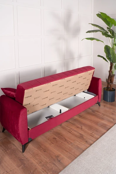 Kilim Mobilya Linda Koltuk Takımı 3 3 B Bordo - 5