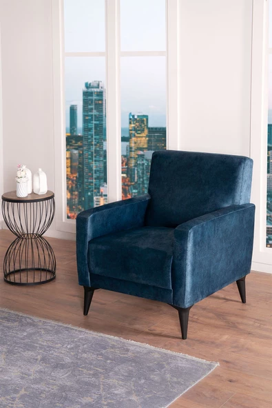 Kilim Mobilya Linda Koltuk Takımı 3 3 B B Mavi - 3