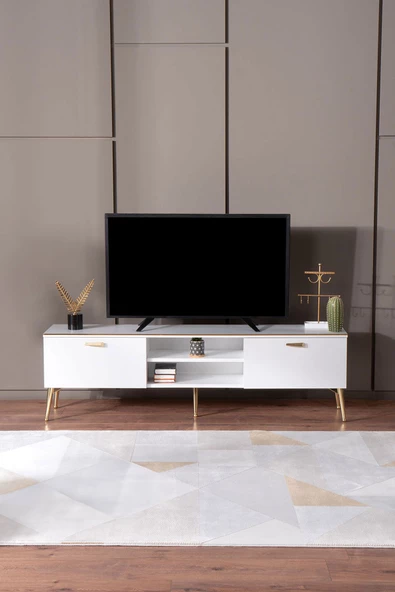 Kilim Mobilya DOVE TV ÜNİTESİ GOLD DETAYLI