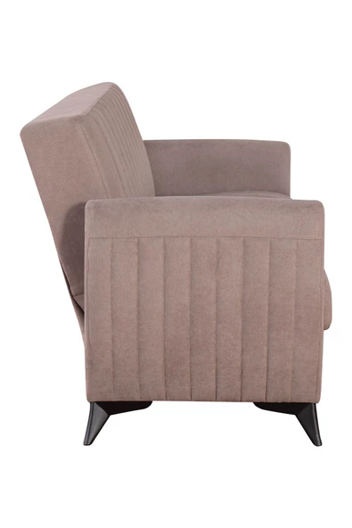 Kilim Mobilya Linda Üç Kişilik Kanepe Yüksek Ayaklı Açık Kahverengi - 4