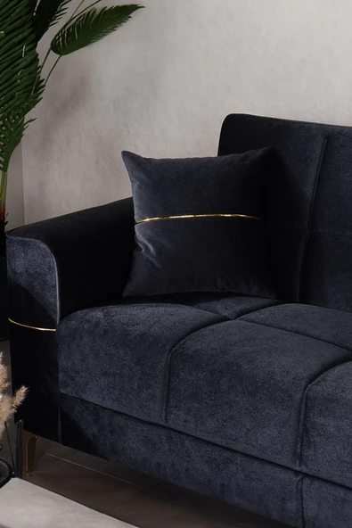 Kilim Mobilya VOGEL Koltuk Takımı 3+2+1+1 Siyah - 8