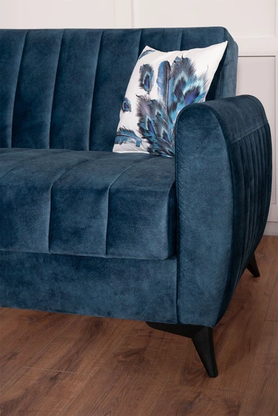 Kilim Mobilya Linda Koltuk Takımı 3 3 B Mavi - Resim 2