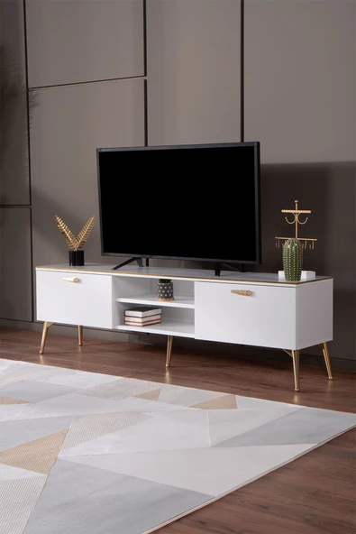 Kilim Mobilya DOVE TV ÜNİTESİ GOLD DETAYLI - 4