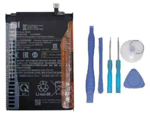 Xiaomi Redmi 9T - BN 62 - Uyumlu Batarya Pil Sıfır Orijinal + TAMİR SETİ ürün görseli