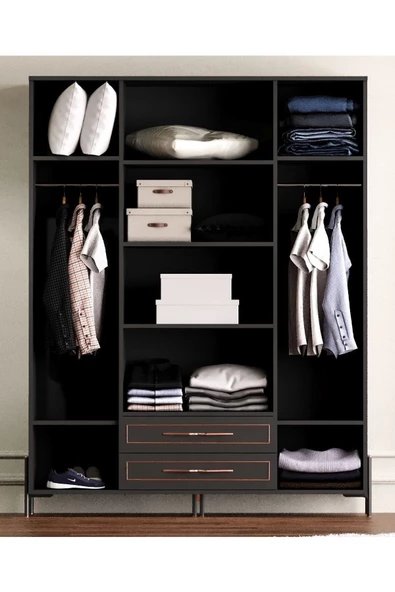 TOCCO MOBİLYA Platin 4 Kapaklı Country Gardırop - 4