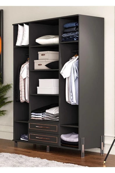 TOCCO MOBİLYA Platin 4 Kapaklı Country Gardırop - 3