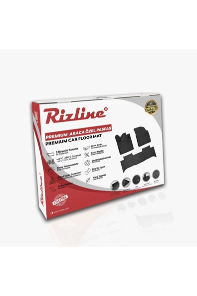 Rizline Premium Opel Corsa F 2019 Sonrası Havuzlu Paspas - Resim 5