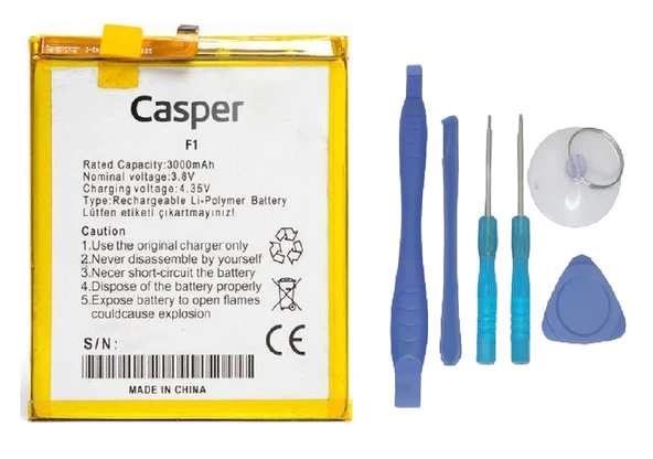 Casper Via F1 Uyumlu Batarya Pil Sıfır Orijinal + TAMİR SETİ