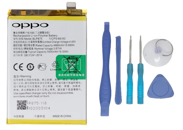 Oppo Realme C55 - Blp875 - Uyumlu Batarya - Uyumlu Batarya Pil Sıfır Orijinal + TAMİR SETİ
