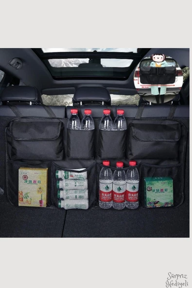Inndream Araba Araç Oto 8 Cepli Bagaj Organizer Araba Aksesuar Bagaj Çantası - Resim 7